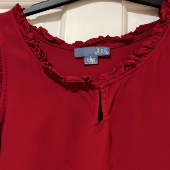 Lil (Anthropologie) sleeveless top with ruffles - Picture 2 of 6